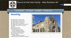 Desktop Screenshot of holy-family-church.com