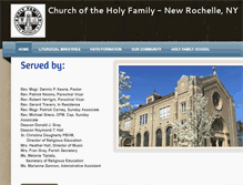 Tablet Screenshot of holy-family-church.com